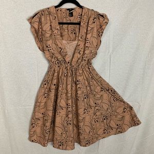 50s style Vintage Inspired Dress w/ Mock Lace Cami